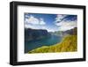 Elevated View over Aurlands Fjord, Sogn Og Fjordane, Norway, Scandinavia, Europe-Doug Pearson-Framed Photographic Print