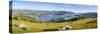 Elevated View over Banks Peninsular, Canterbury, South Island, New Zealand-Doug Pearson-Stretched Canvas