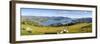 Elevated View over Banks Peninsular, Canterbury, South Island, New Zealand-Doug Pearson-Framed Photographic Print