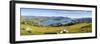 Elevated View over Banks Peninsular, Canterbury, South Island, New Zealand-Doug Pearson-Framed Photographic Print