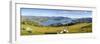 Elevated View over Banks Peninsular, Canterbury, South Island, New Zealand-Doug Pearson-Framed Photographic Print