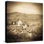 Elevated View over Biertan at Sunset, Biertan, Nr, Sighisoara, Transylvania, Romania-Doug Pearson-Stretched Canvas