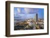 Elevated View over Biscayne Boulevard and the Skyline of Miami, Florida, USA-Gavin Hellier-Framed Premium Photographic Print