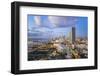 Elevated View over Biscayne Boulevard and the Skyline of Miami, Florida, USA-Gavin Hellier-Framed Premium Photographic Print