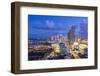 Elevated View over Biscayne Boulevard and the Skyline of Miami, Florida, USA-Gavin Hellier-Framed Premium Photographic Print