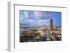 Elevated View over Biscayne Boulevard and the Skyline of Miami, Florida, USA-Gavin Hellier-Framed Photographic Print