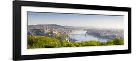 Elevated View over Budapest and the River Danube, Budapest, Hungary-Doug Pearson-Framed Photographic Print
