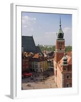 Elevated View Over Castle Square (Plac Zamkowy), Warsaw, Poland-Gavin Hellier-Framed Photographic Print