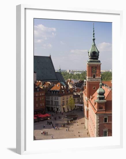 Elevated View Over Castle Square (Plac Zamkowy), Warsaw, Poland-Gavin Hellier-Framed Photographic Print