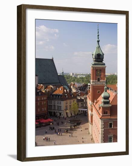 Elevated View Over Castle Square (Plac Zamkowy), Warsaw, Poland-Gavin Hellier-Framed Photographic Print