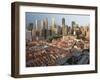 Elevated View over Chinatown, the New Buddha Tooth Relic Temple and Modern City Skyline, Singapore-Gavin Hellier-Framed Photographic Print