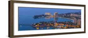 Elevated View over City and Coastline, Ocho Rios, Jamaica, West Indies, Caribbean, Central America-Doug Pearson-Framed Photographic Print