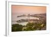 Elevated View over City and Coastline, Ocho Rios, Jamaica, West Indies, Caribbean, Central America-Doug Pearson-Framed Photographic Print