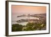 Elevated View over City and Coastline, Ocho Rios, Jamaica, West Indies, Caribbean, Central America-Doug Pearson-Framed Photographic Print