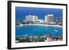 Elevated View over City and Coastline, Ocho Rios, Jamaica, West Indies, Caribbean, Central America-Doug Pearson-Framed Photographic Print