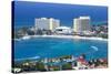 Elevated View over City and Coastline, Ocho Rios, Jamaica, West Indies, Caribbean, Central America-Doug Pearson-Stretched Canvas