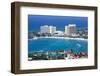 Elevated View over City and Coastline, Ocho Rios, Jamaica, West Indies, Caribbean, Central America-Doug Pearson-Framed Photographic Print