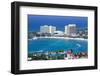 Elevated View over City and Coastline, Ocho Rios, Jamaica, West Indies, Caribbean, Central America-Doug Pearson-Framed Photographic Print