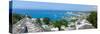 Elevated View over City and Coastline, Ocho Rios, St. Ann Parish, Jamaica, Caribbean-Doug Pearson-Stretched Canvas