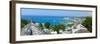 Elevated View over City and Coastline, Ocho Rios, St. Ann Parish, Jamaica, Caribbean-Doug Pearson-Framed Photographic Print