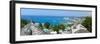 Elevated View over City and Coastline, Ocho Rios, St. Ann Parish, Jamaica, Caribbean-Doug Pearson-Framed Photographic Print