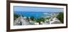 Elevated View over City and Coastline, Ocho Rios, St. Ann Parish, Jamaica, Caribbean-Doug Pearson-Framed Photographic Print