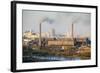 Elevated View over City Skyline, Pyongyang, Democratic People's Republic of Korea (DPRK), N. Korea-Gavin Hellier-Framed Photographic Print