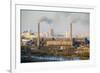 Elevated View over City Skyline, Pyongyang, Democratic People's Republic of Korea (DPRK), N. Korea-Gavin Hellier-Framed Photographic Print