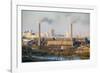 Elevated View over City Skyline, Pyongyang, Democratic People's Republic of Korea (DPRK), N. Korea-Gavin Hellier-Framed Photographic Print