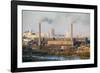 Elevated View over City Skyline, Pyongyang, Democratic People's Republic of Korea (DPRK), N. Korea-Gavin Hellier-Framed Photographic Print