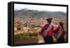 Elevated View over Cuzco and Plaza De Armas, Cuzco, Peru, South America-Yadid Levy-Framed Stretched Canvas