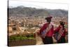 Elevated View over Cuzco and Plaza De Armas, Cuzco, Peru, South America-Yadid Levy-Stretched Canvas