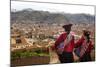 Elevated View over Cuzco and Plaza De Armas, Cuzco, Peru, South America-Yadid Levy-Mounted Photographic Print