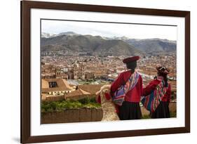 Elevated View over Cuzco and Plaza De Armas, Cuzco, Peru, South America-Yadid Levy-Framed Photographic Print