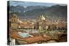 Elevated View over Cuzco and Plaza De Armas, Cuzco, Peru, South America-Yadid Levy-Stretched Canvas