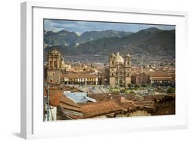 Elevated View over Cuzco and Plaza De Armas, Cuzco, Peru, South America-Yadid Levy-Framed Photographic Print