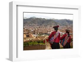 Elevated View over Cuzco and Plaza De Armas, Cuzco, Peru, South America-Yadid Levy-Framed Photographic Print