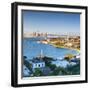 Elevated View over Devenport Towards Cbd, Auckland, New Zealand-Doug Pearson-Framed Photographic Print