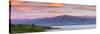 Elevated View over Dramatic Landscape Illuminated at Sunrise, Kaikoura, South Island, New Zealand-Doug Pearson-Stretched Canvas