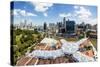 Elevated View over Fort Canning Park and the Modern City Skyline, Singapore, Southeast Asia, Asia-Gavin Hellier-Stretched Canvas