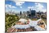 Elevated View over Fort Canning Park and the Modern City Skyline, Singapore, Southeast Asia, Asia-Gavin Hellier-Mounted Photographic Print