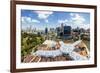 Elevated View over Fort Canning Park and the Modern City Skyline, Singapore, Southeast Asia, Asia-Gavin Hellier-Framed Photographic Print