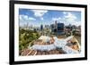 Elevated View over Fort Canning Park and the Modern City Skyline, Singapore, Southeast Asia, Asia-Gavin Hellier-Framed Photographic Print