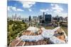 Elevated View over Fort Canning Park and the Modern City Skyline, Singapore, Southeast Asia, Asia-Gavin Hellier-Mounted Photographic Print