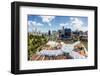 Elevated View over Fort Canning Park and the Modern City Skyline, Singapore, Southeast Asia, Asia-Gavin Hellier-Framed Photographic Print