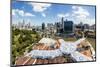 Elevated View over Fort Canning Park and the Modern City Skyline, Singapore, Southeast Asia, Asia-Gavin Hellier-Mounted Photographic Print