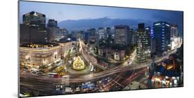 Elevated View Over Fountain Square, the Bank of Korea, Financial District, Seoul, South Korea-Gavin Hellier-Mounted Photographic Print