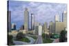 Elevated View over Freedom Parkway and the Downtown Atlanta Skyline-Gavin Hellier-Stretched Canvas