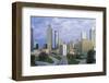 Elevated View over Freedom Parkway and the Downtown Atlanta Skyline-Gavin Hellier-Framed Photographic Print