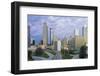 Elevated View over Freedom Parkway and the Downtown Atlanta Skyline-Gavin Hellier-Framed Photographic Print